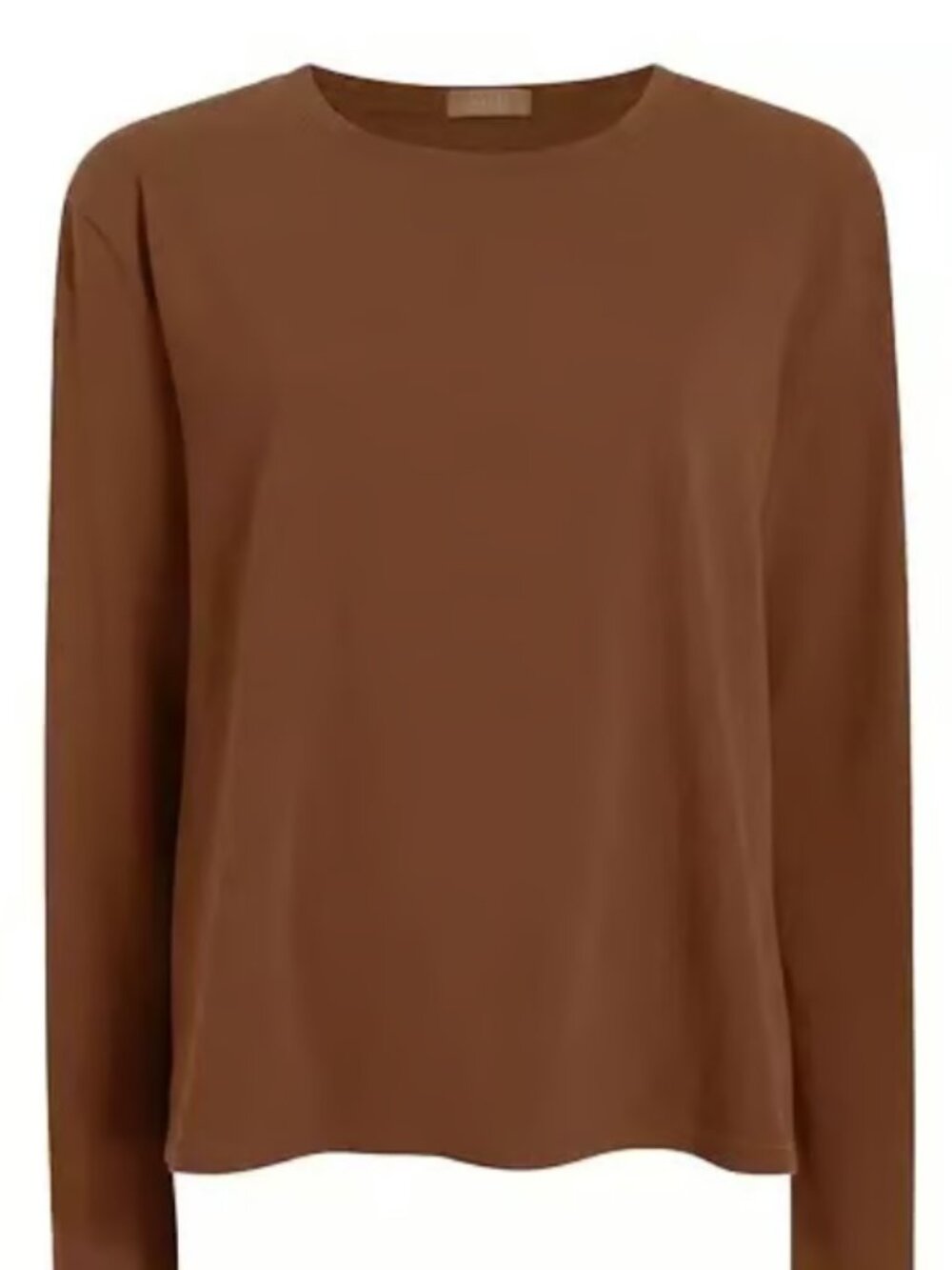 Nuuds Vintage Cotton Long Sleeve Everyday T-Shirt Mocha XXXL